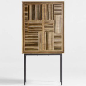Solid Wood Bar Storage Cabinet - Image 4