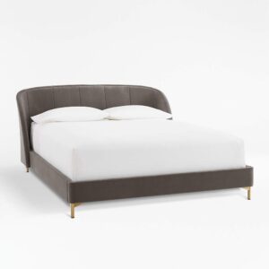 Fabric Double Bed With Headboard - Image 2