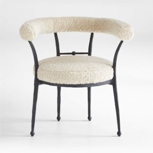 Maple Brass and Fabric Armchairs