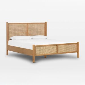 Teak Double Bed With Headboard - Image 2