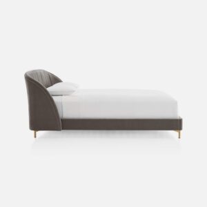 Fabric Double Bed With Headboard - Image 3